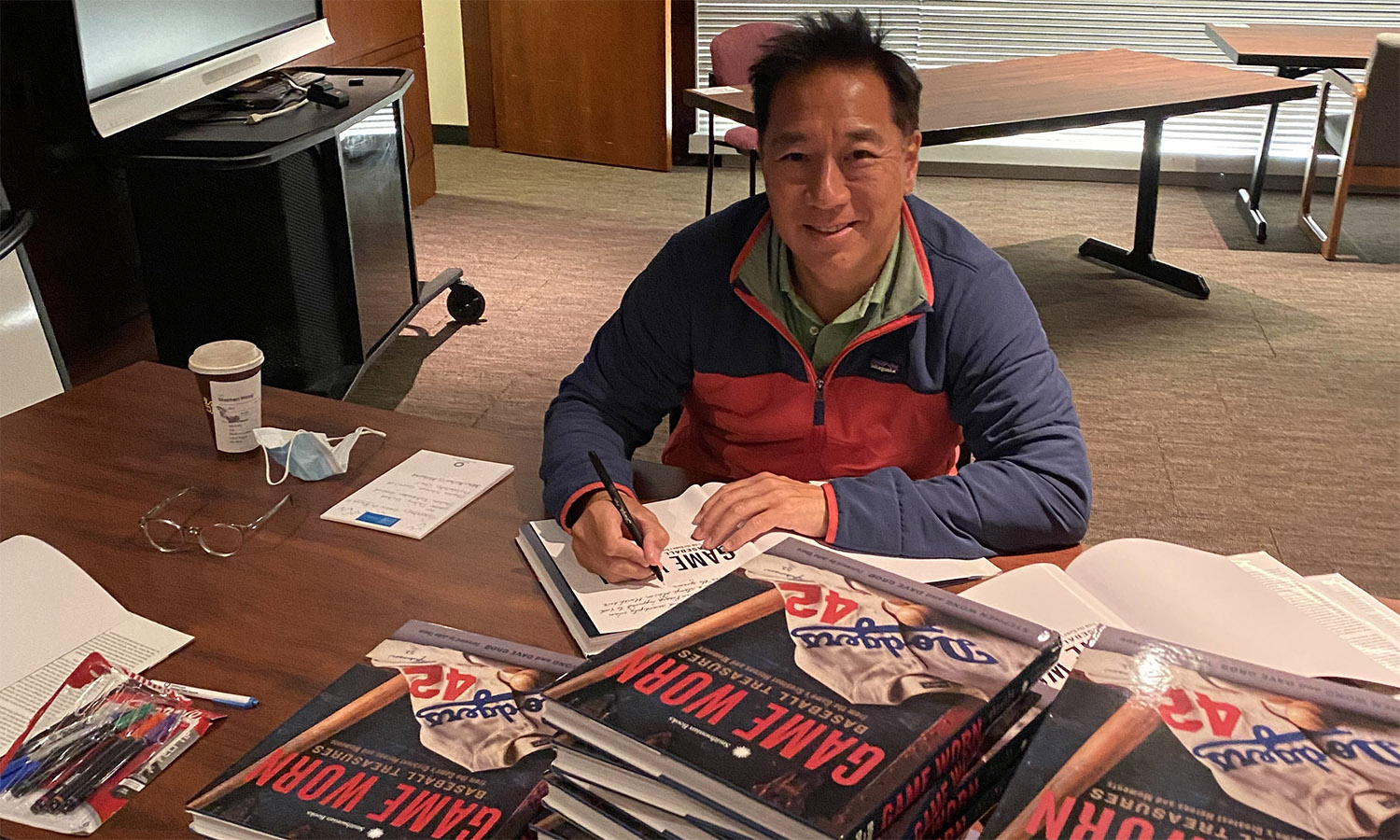 Book signing for "Game Worn: Baseball Treasures from the Game's Greatest Heroes and Moments".