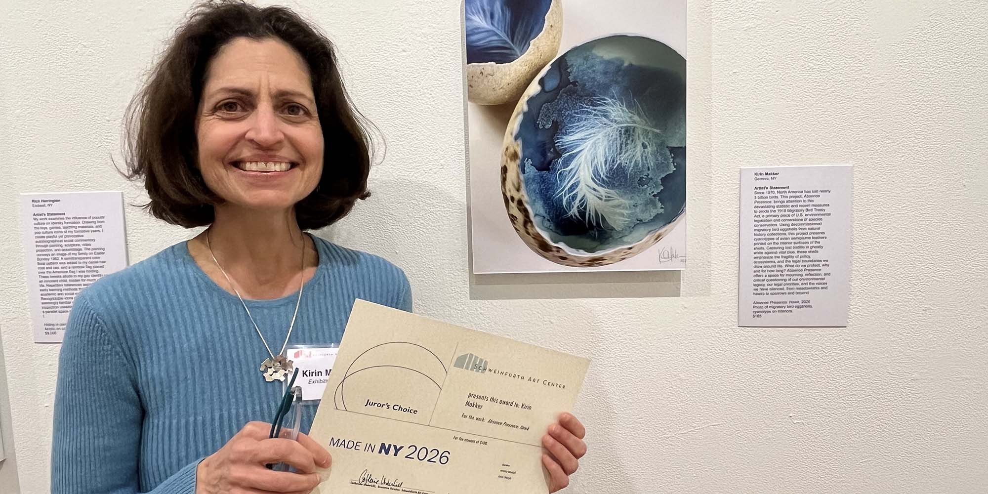 Kirin Makker with Judges choice award