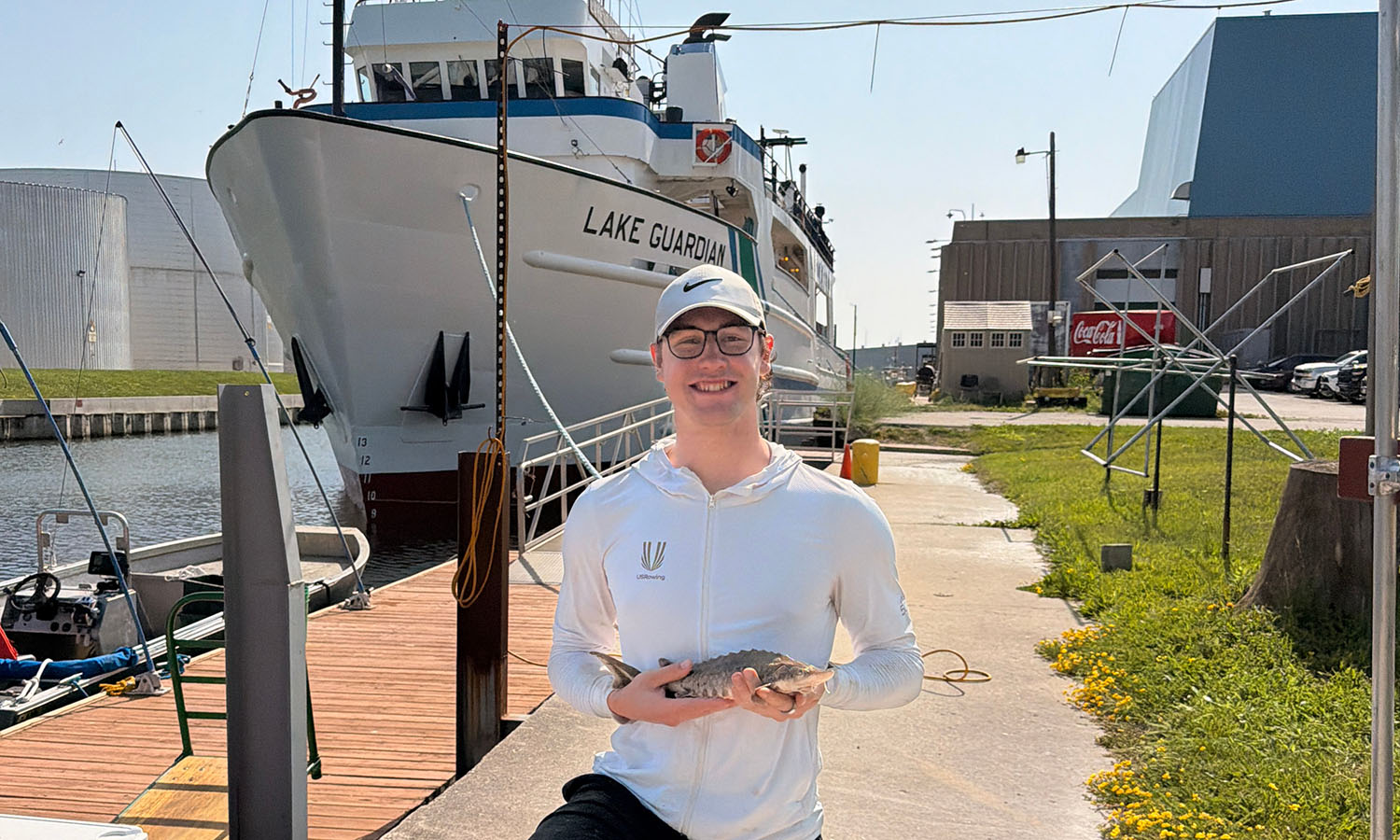 Ryan Agans '28 conducting research at the University of Wisconsin–Madison and the University of Wisconsin–Milwaukee