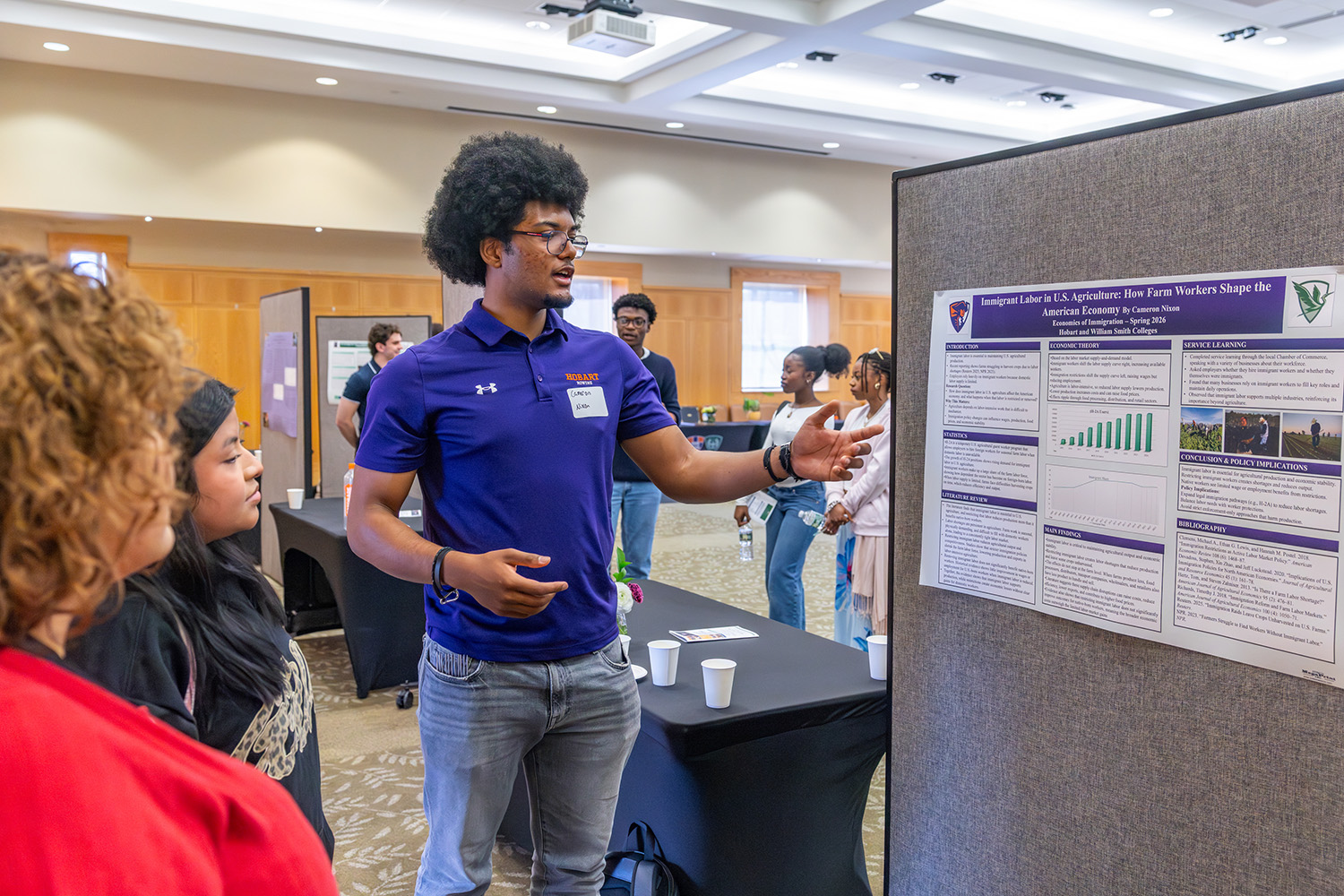 Cameron Nixon '29 shares his research on American farmworkers and the economy.