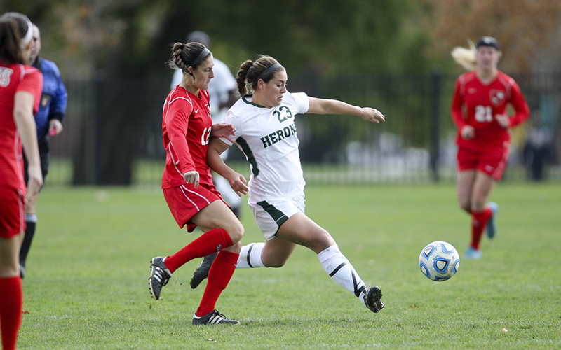 Krista Longo plays soccer