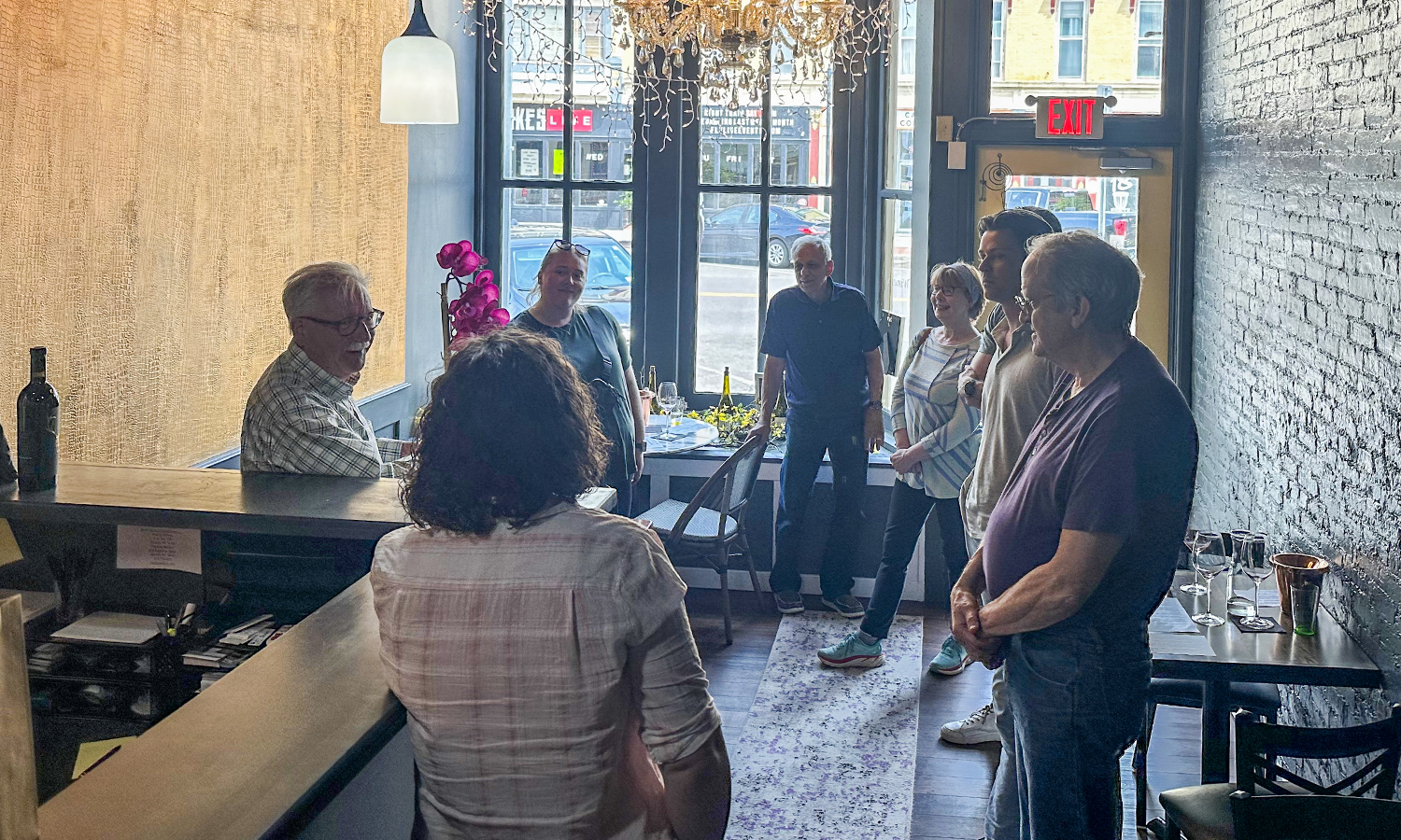 Participants visit Trestle 31 Winery. 