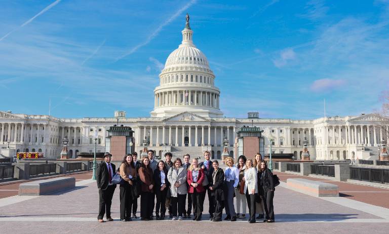 group photo in front of US capitol