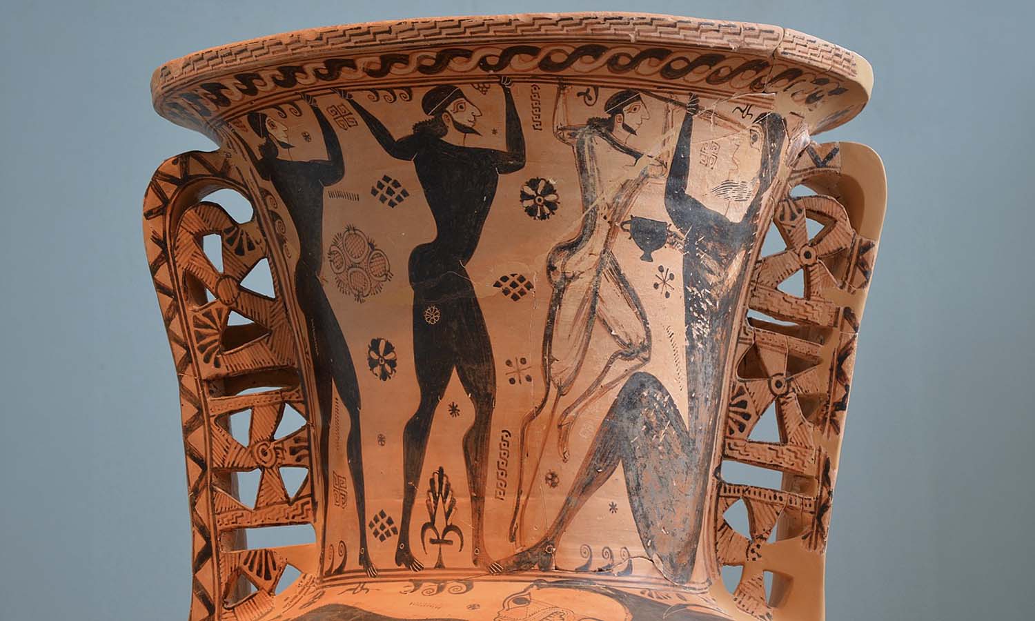 Vase depicting the blinding of Polyphemus from the Odessy