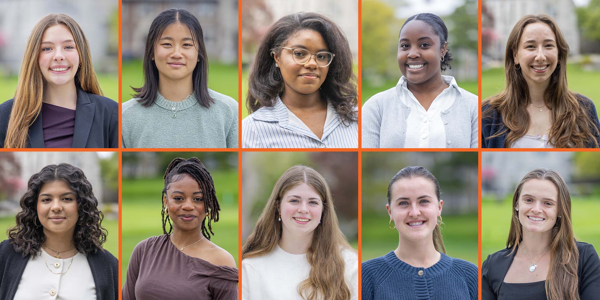 Gift of Life Interns pose for portraits