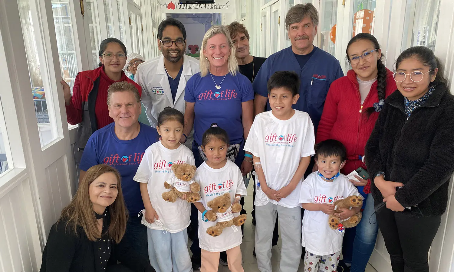 Gift of Life International patients with their care team.