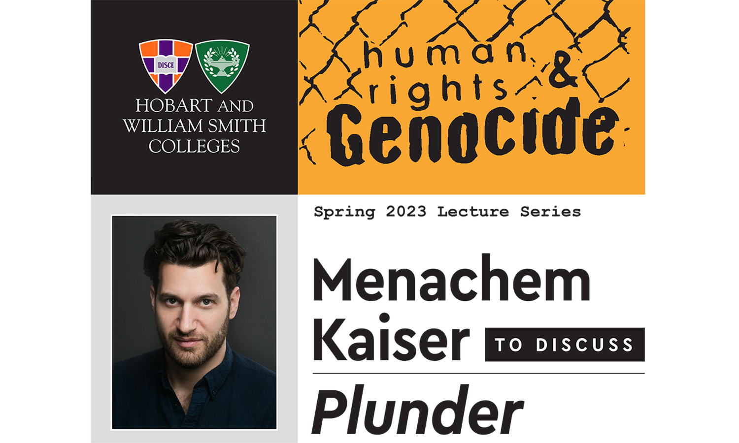 Menachem Kaiser talk poster