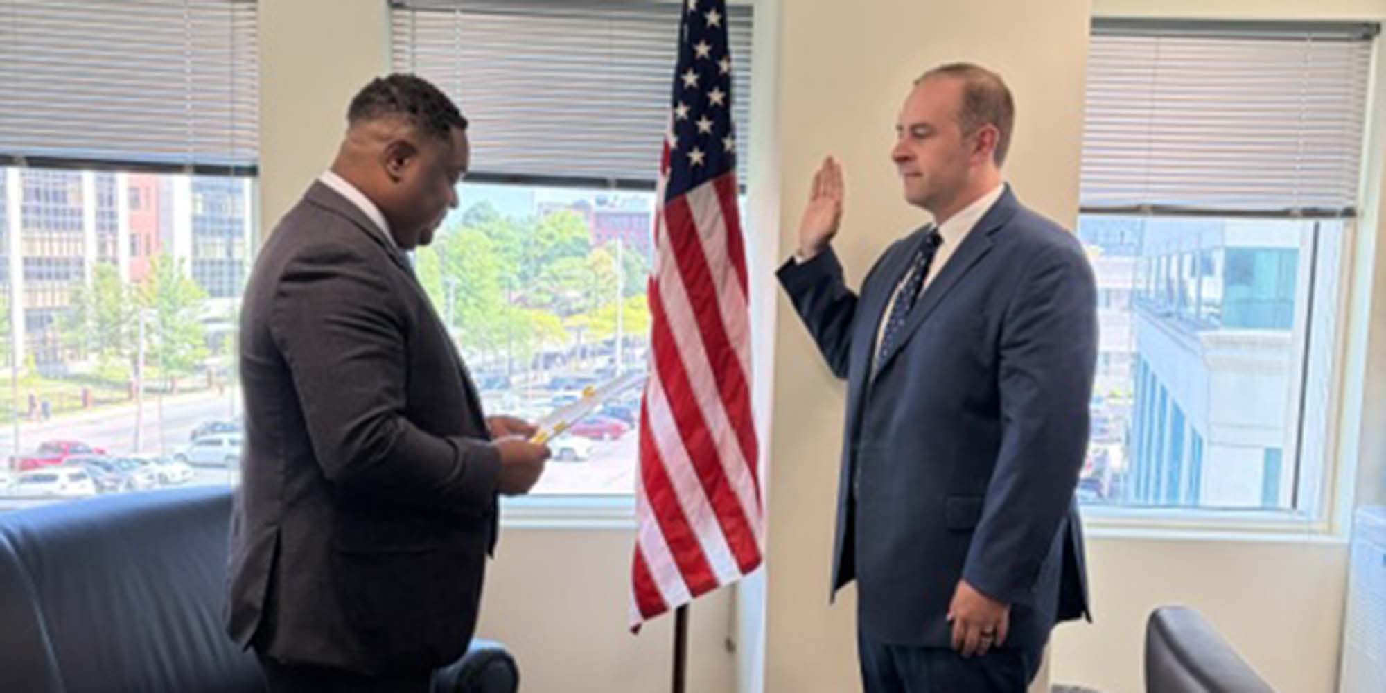 Getting sworn in