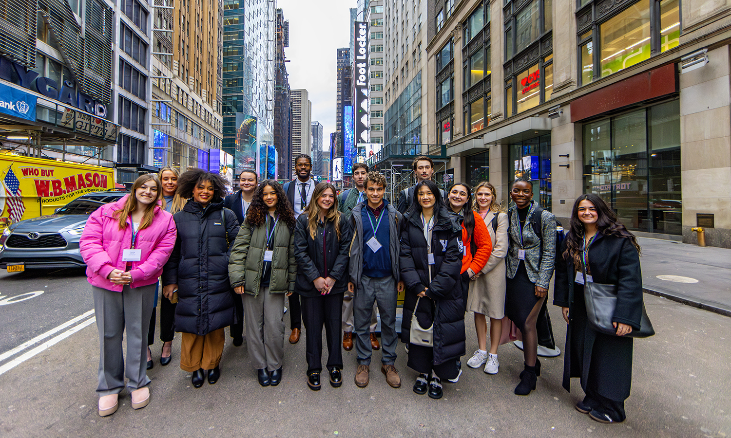 Group photo on nyc street