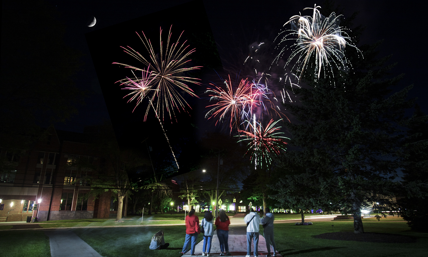 Fireworks over Scandling