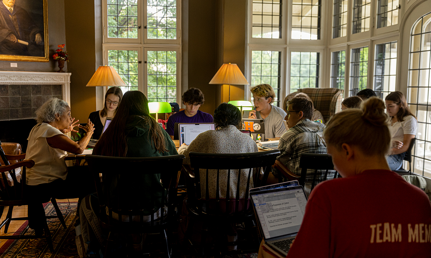 Assistant Professor of History Janette Gayle holds “Railroad to Freedom: The Underground Railroad in New York” in the Poole Family Admissions Center – the same location where abolitionist Harriet Tubman met with author Sarah Hopkins Bradford, who lived in the home and penned Tubman’s biography in 1869.