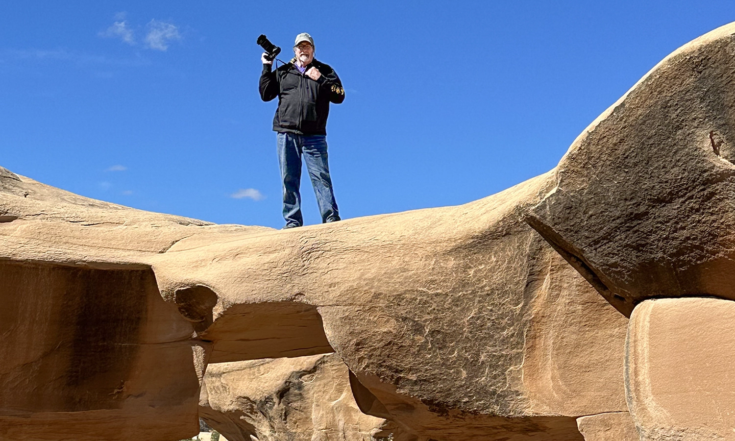 Following his retirement this spring, HWS photographer Kevin Colton L.H.D. ’23 traveled the country capturing the beauty of parks, which make up this week’s gallery. Here, Colton stands in the Devils Garden of the Grand Staircase–Escalante National Monument in Utah. Not to worry, Colton fans: you can find him at HWS games and he will be teaching a photography class on campus this spring.