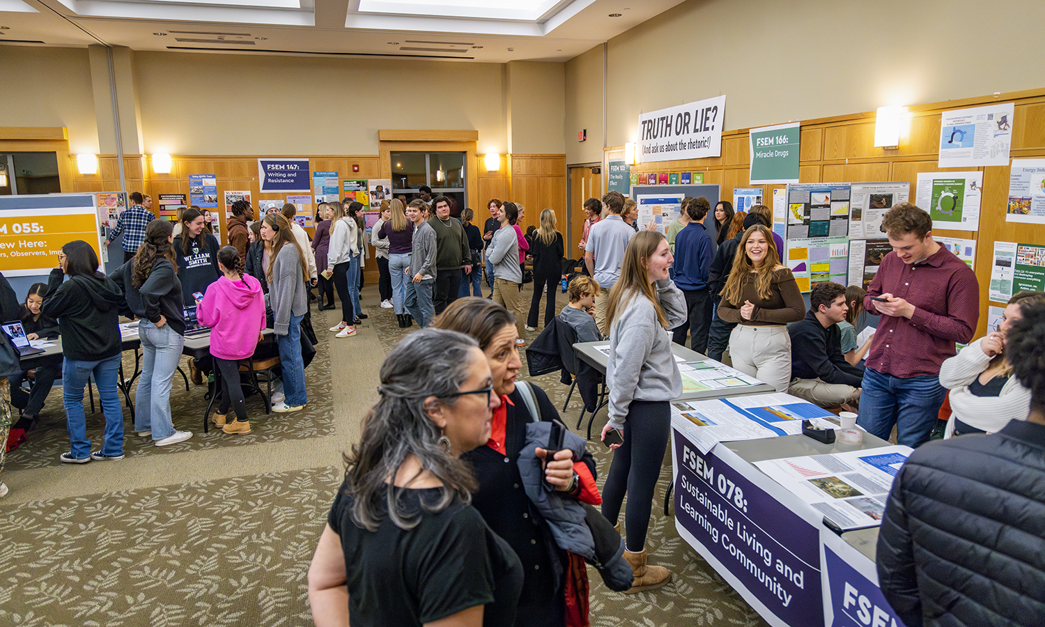 In today’s gallery, we share photos from the First-Year Seminar Symposium that gave students the opportunity to present research, artwork, writing, video and other projects to the HWS community.