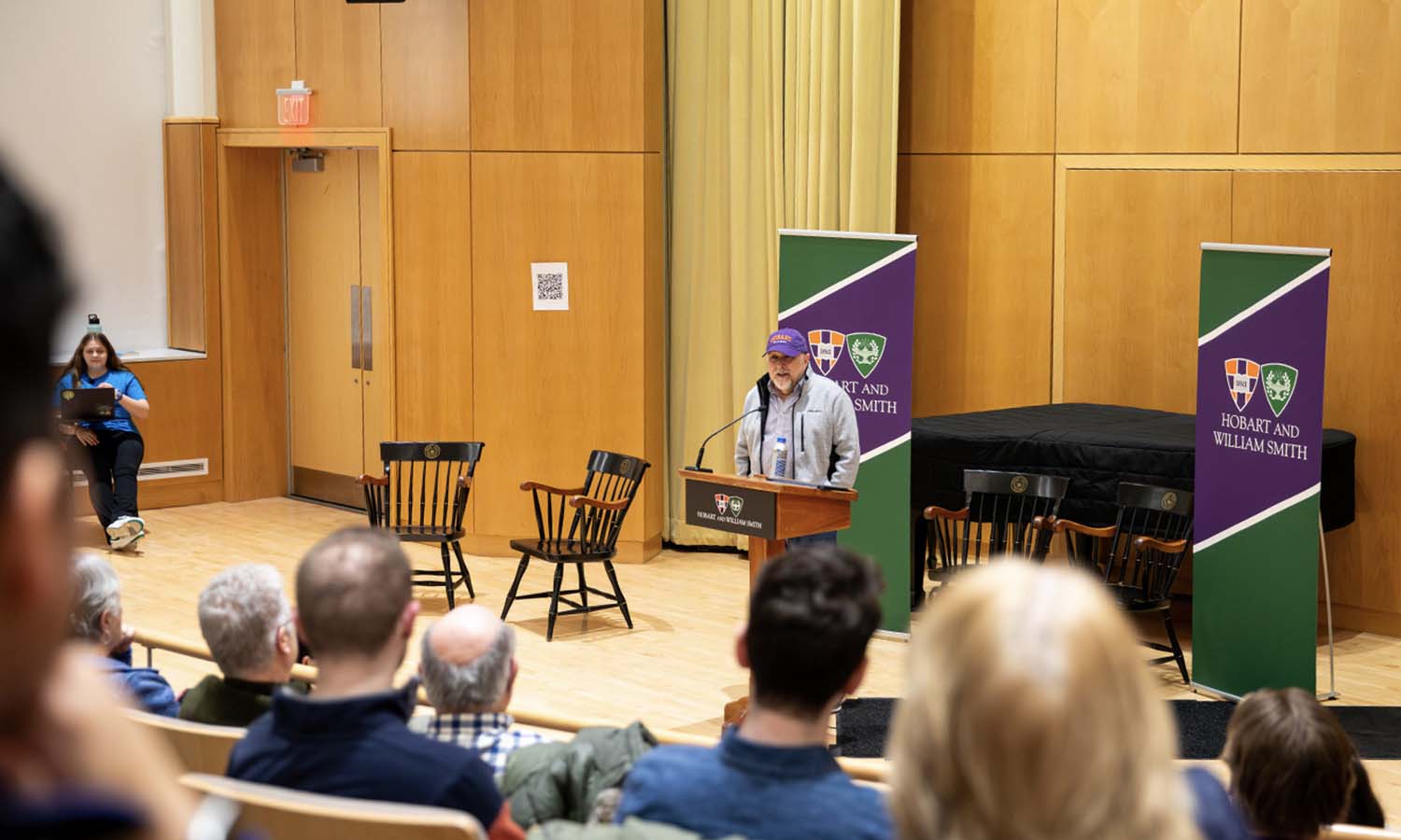  Author Steve Kuusisto '78 discusses his book "Have Dog Will Travel." 