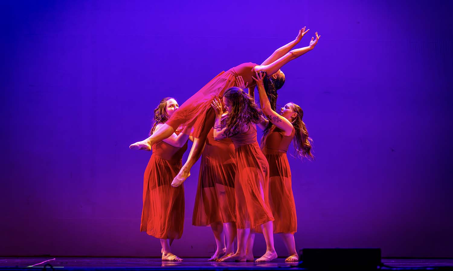 “Never Tear Us Apart” choreographed by Ariana Obrochta ’26 and Leah Riewerts ‘28. 