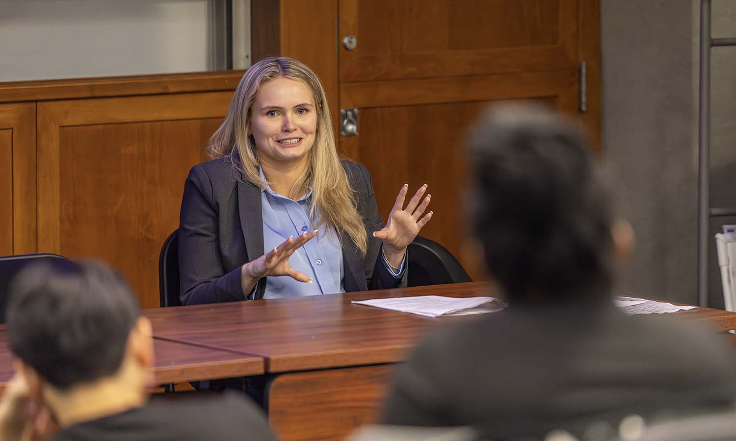 Quin Kenny ’22, Esq. speaks to students about her experience as a law student and provides advice about networking and preparing law school applications. 