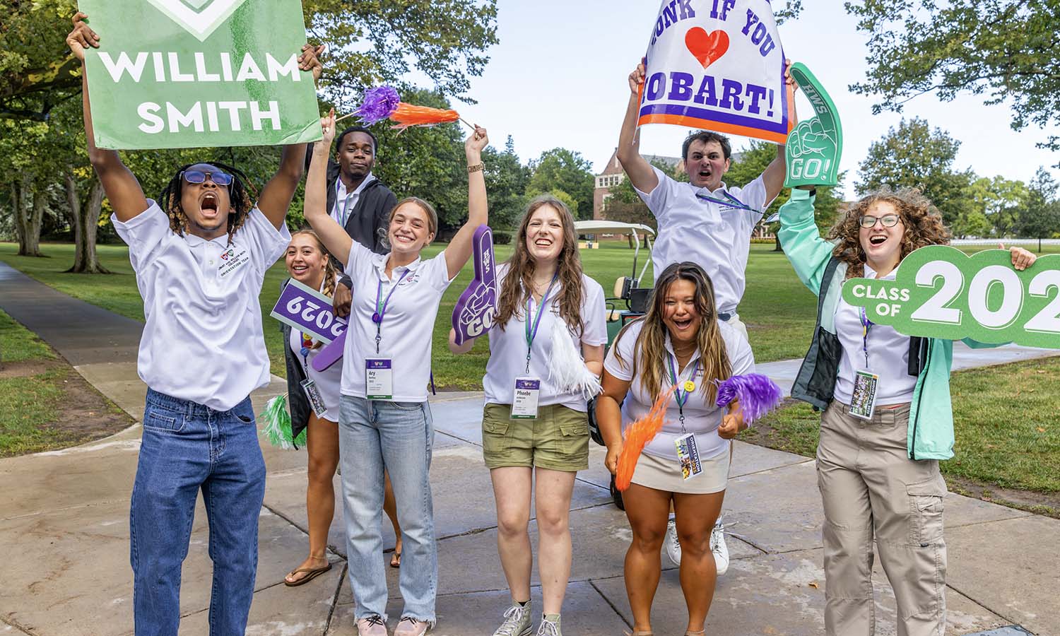 Orientation Mentors welcome the Class of 2029 to campus in August. 