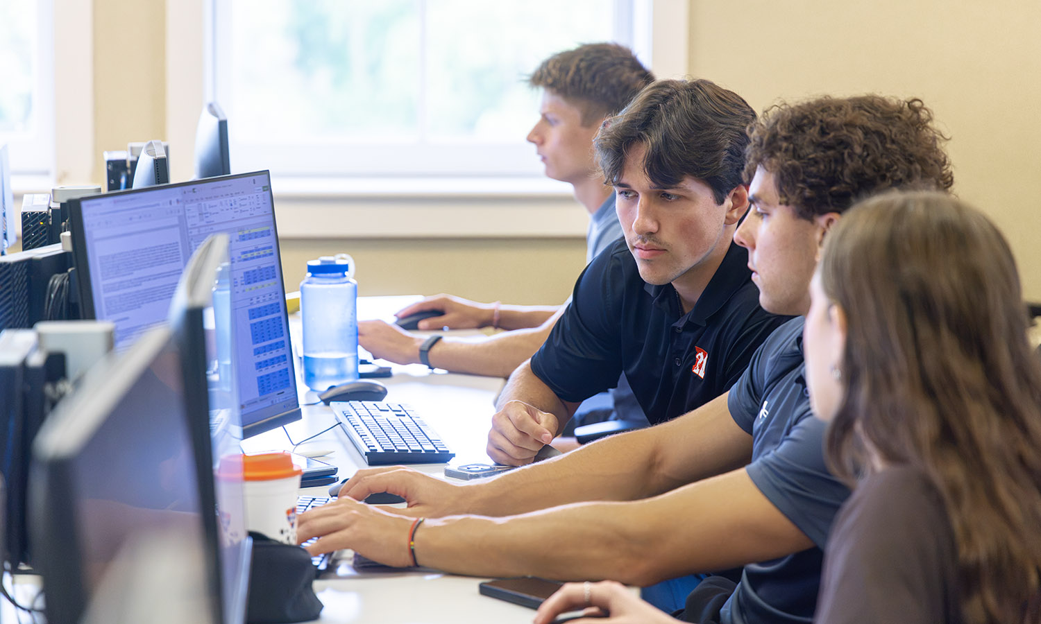 Tommy McDonough '29 and Adam Ondris '29 take part in the Wall Street Prep Financial Modeling Seminar, a 2-day workshop provided by the Melly Institute for students pursuing a career in investment banking. 