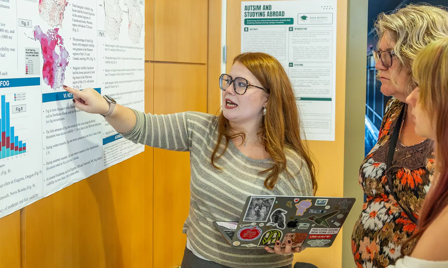 Finley Moller '29 shares the results of her summer research.  