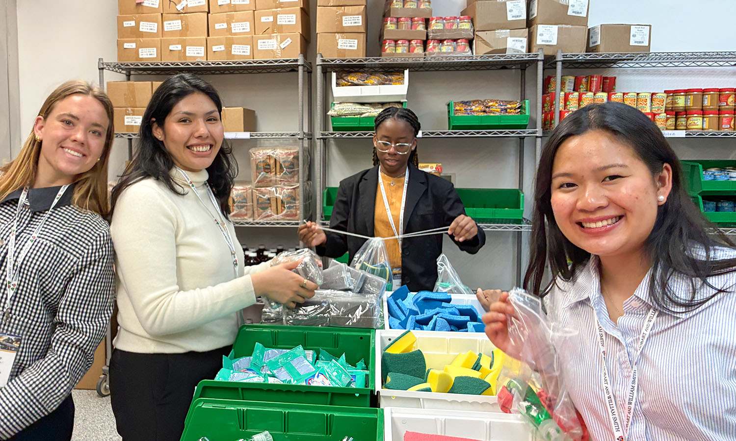During their Philanthropy and Service Career Trek, students complete a service project at The Children’s Village in Dobb’s Ferry, N.Y. 