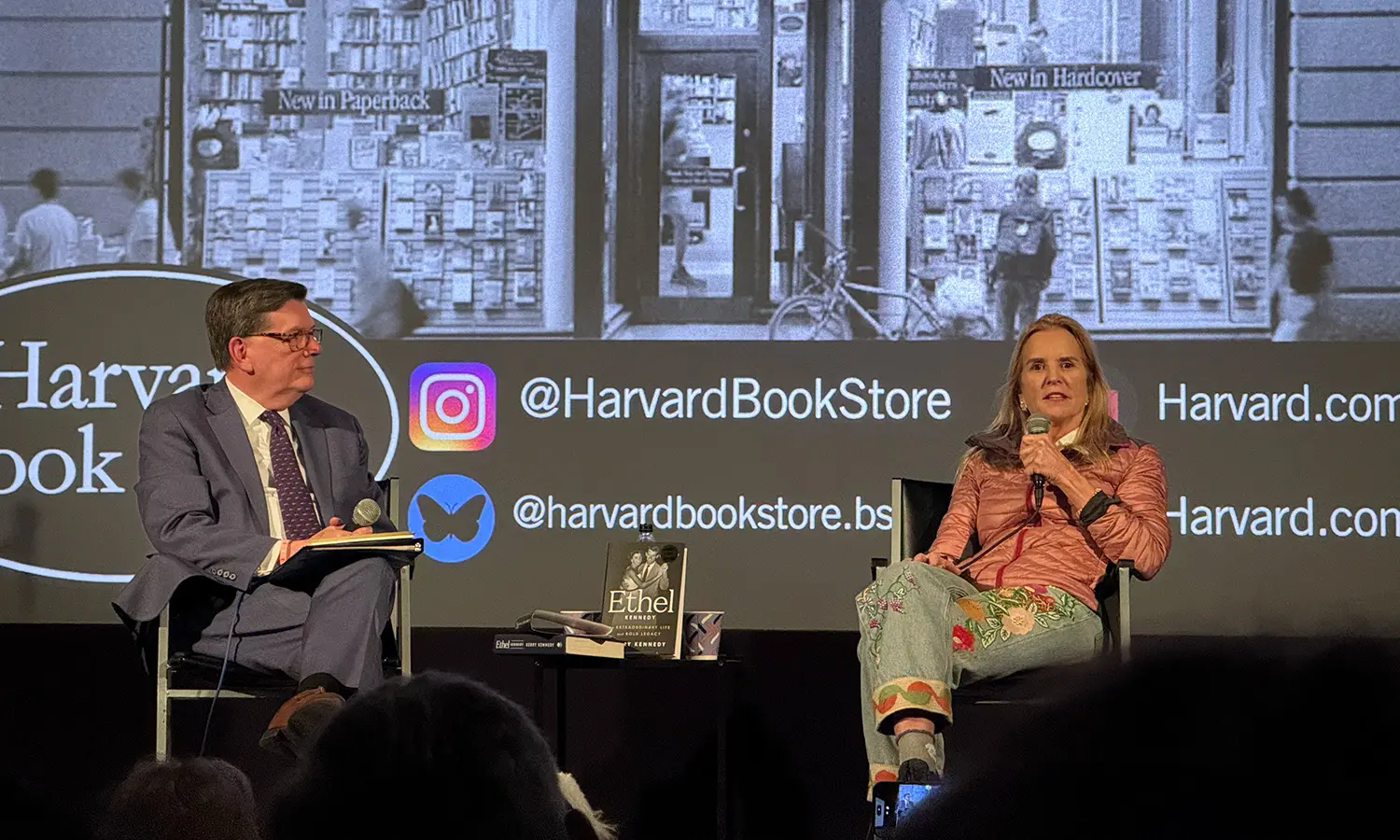 President Mark D Gearan joins Kerry Kennedy at the Brattle Theatre in Cambridge, Ma. for a conversation about her new book, “Ethel Kennedy: The Extraordinary Life and Bold Legacy.”   
