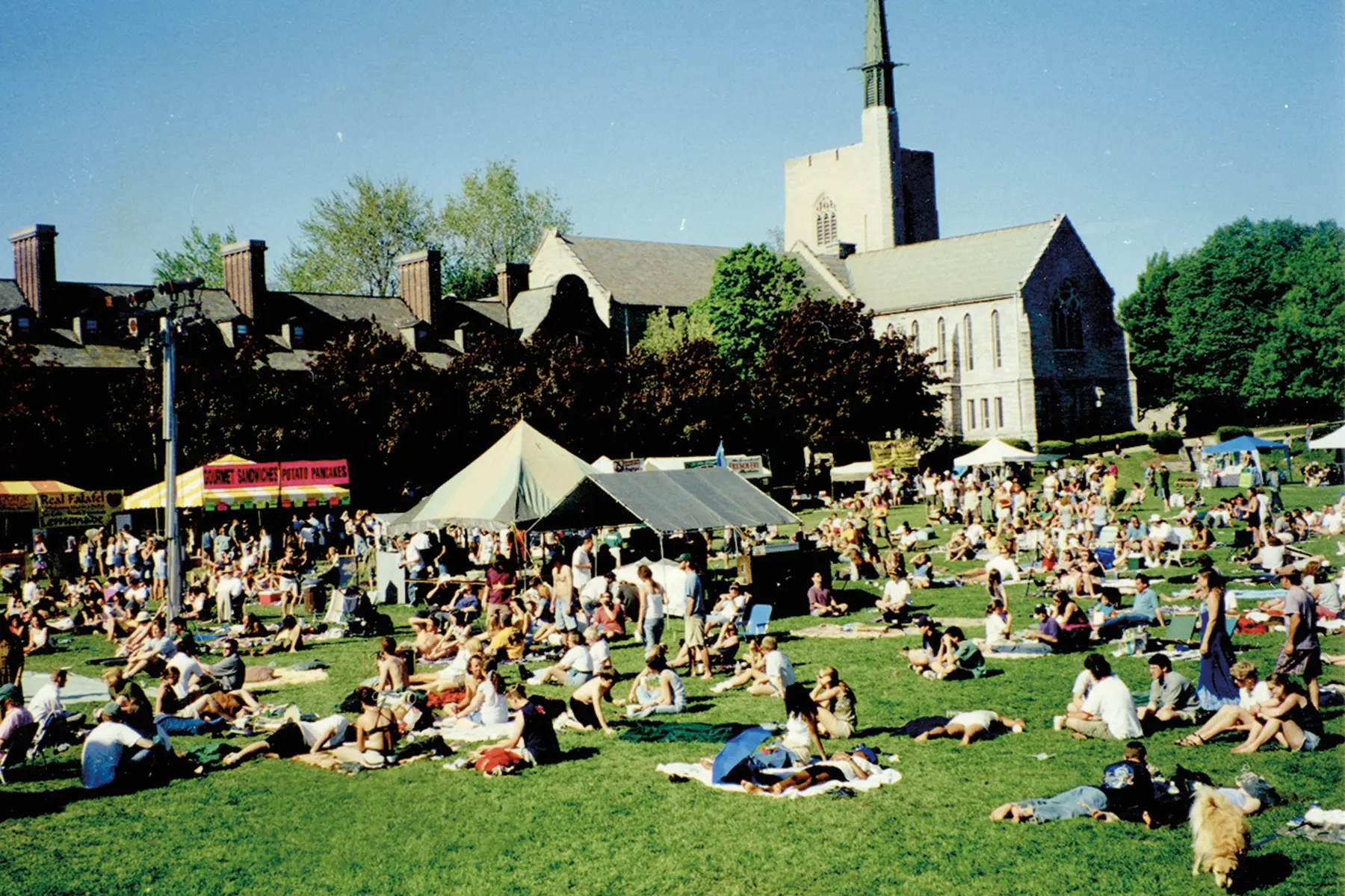 Archival photograph of the original 1970s Folk Fest