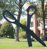 scissor scuplture