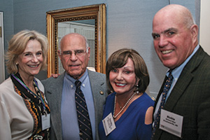 Event host Elizabeth Bennett Blue '78, Rosenberg,  Dorothy L. Rosenberg and Richard F. Blue