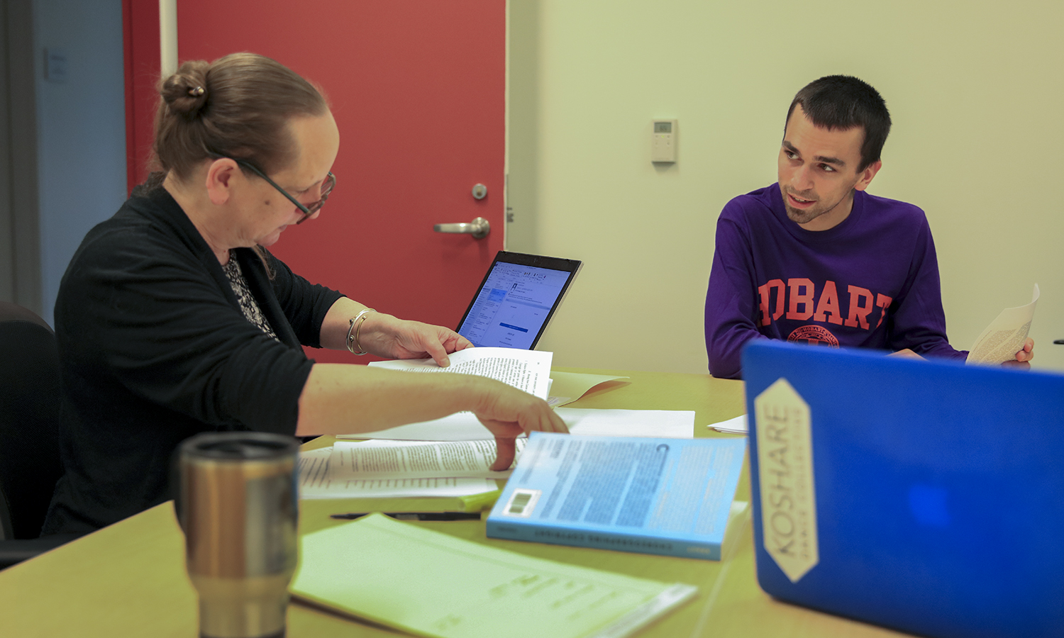 Drew Scammell during research fellowship