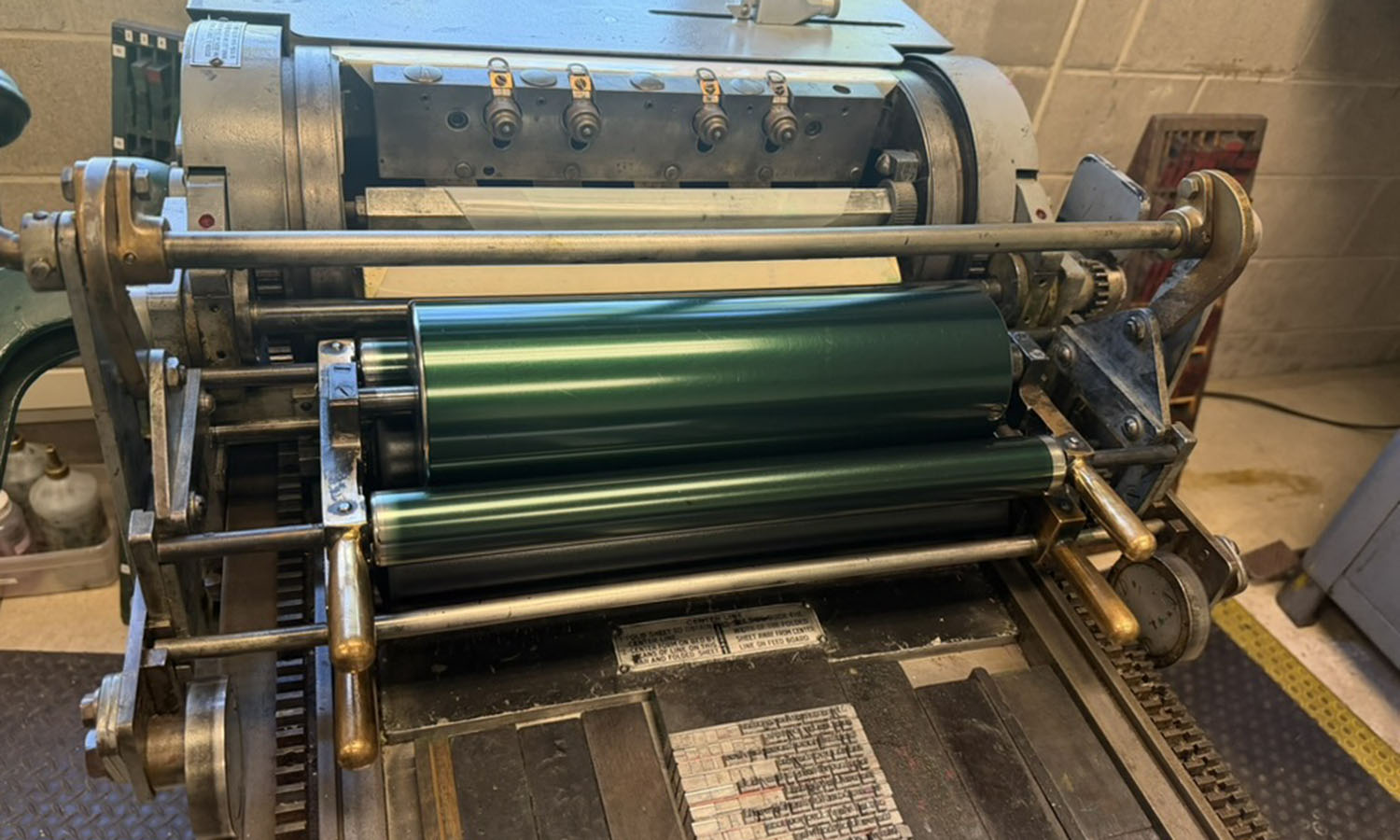 Previously housed at Wells College since 1993, the printing presses at the Book Arts Center are located in the Katherine D. Elliott Studio Arts Center.