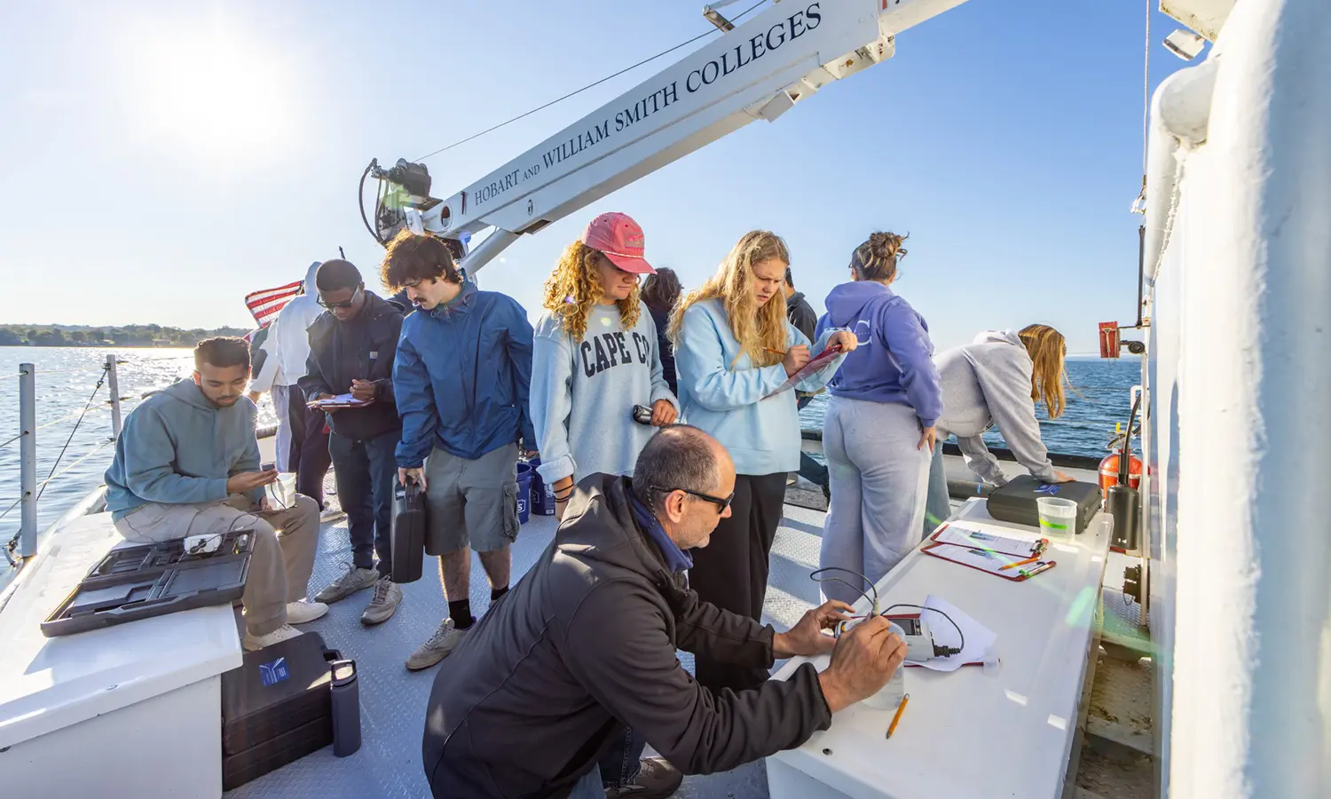 Dean Mapstone on the R/V William Scandling