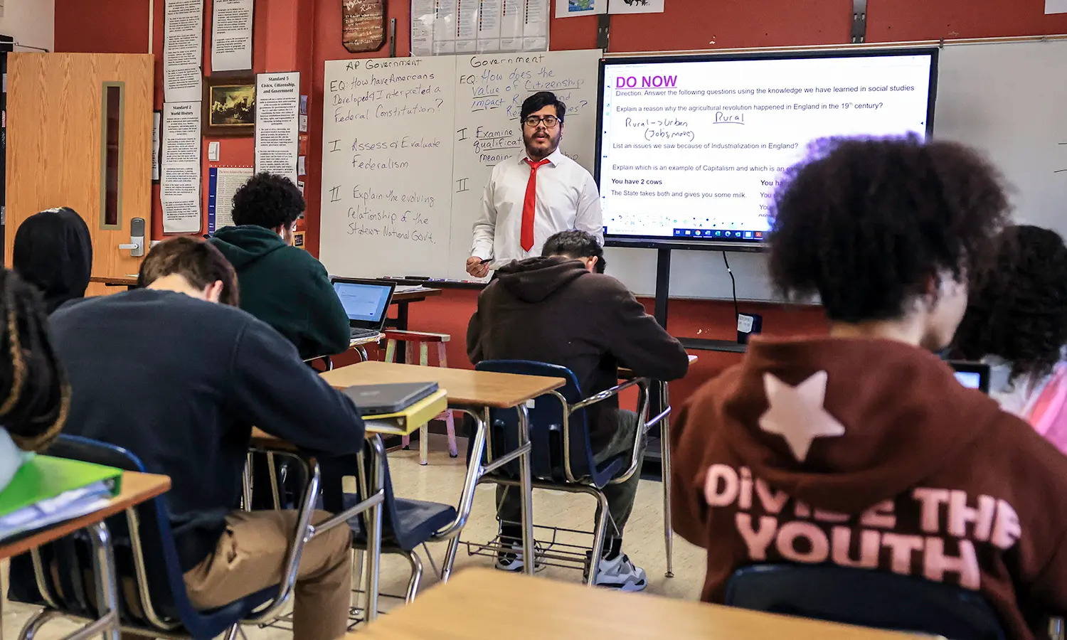 Students read to children