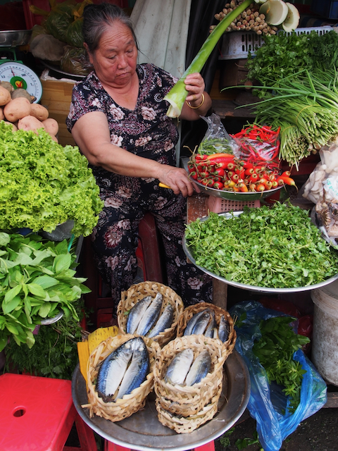 Fish and Vegetable Seller, Tán Dinh Market, Ho Chi Minh City, Vietnam