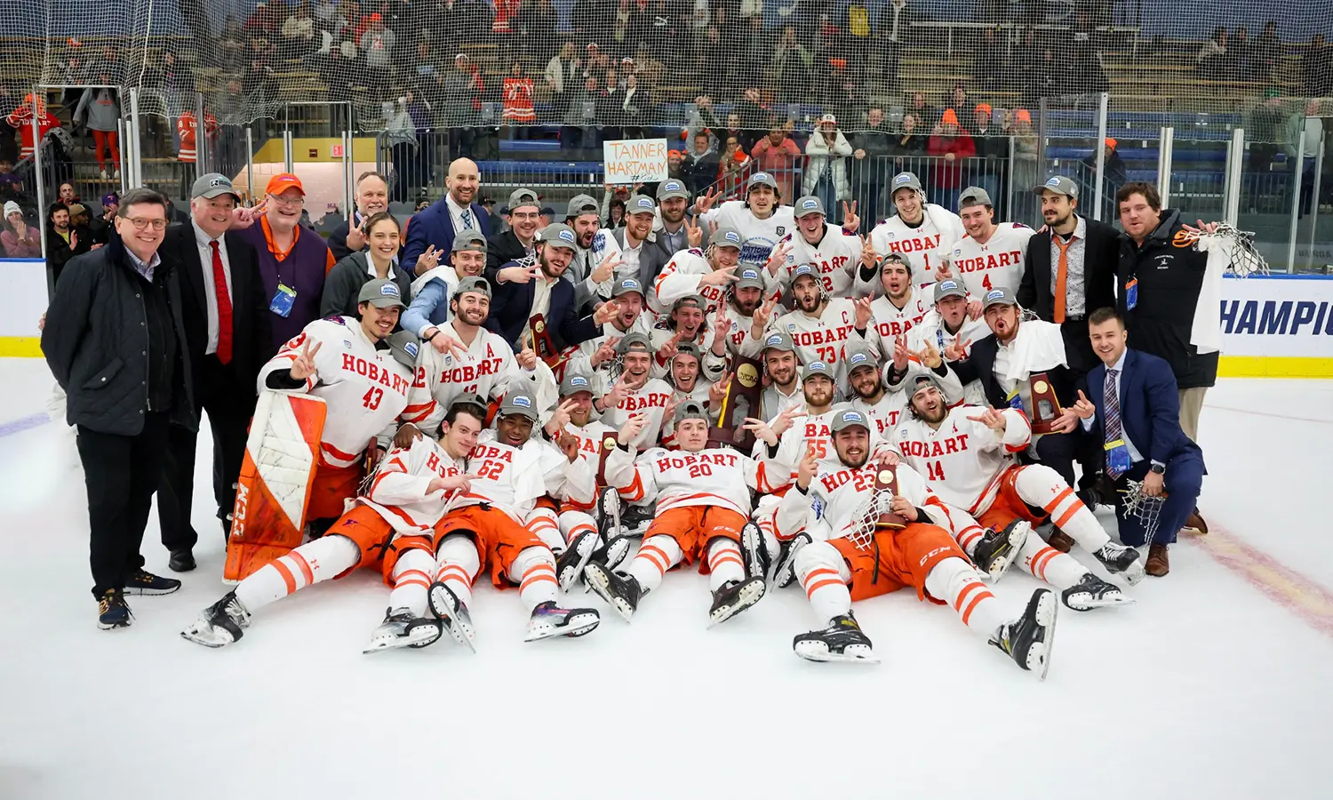 Hobart Hockey NCAA DIII 2024 Champions