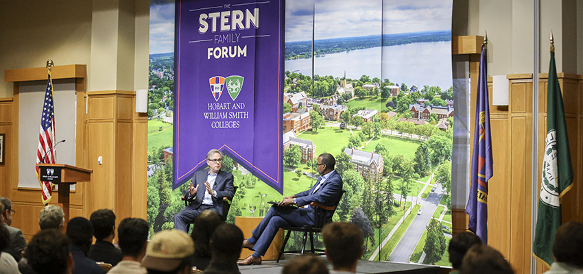 Stephens and Whitaker on stage