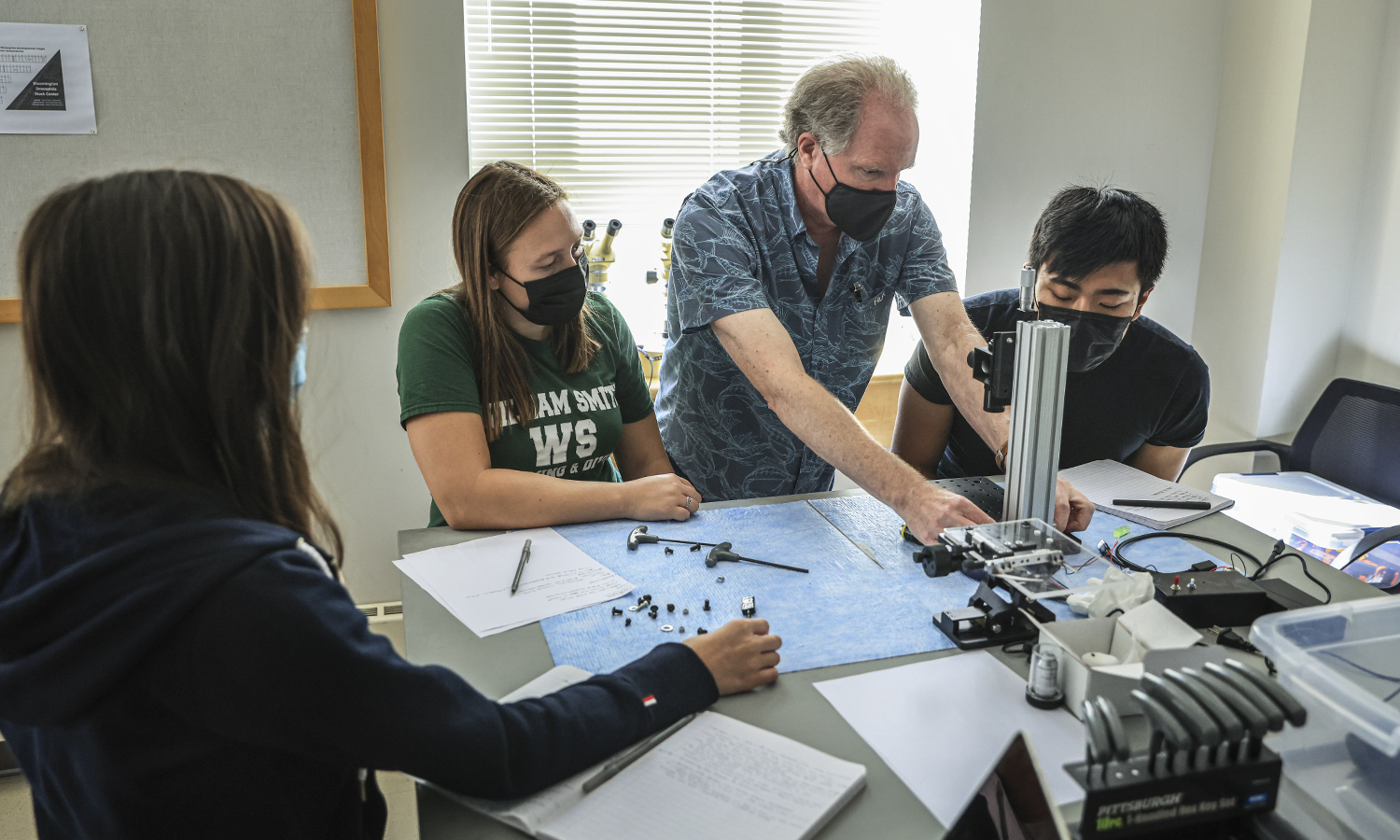 Professor Ryan with students