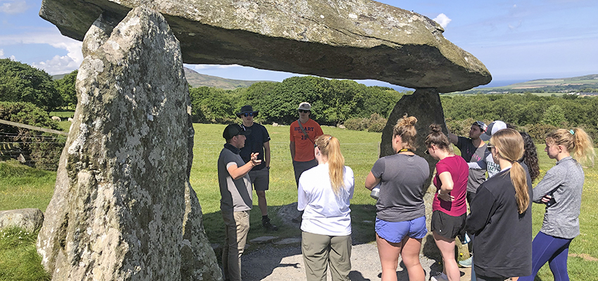 Class outside in Wales