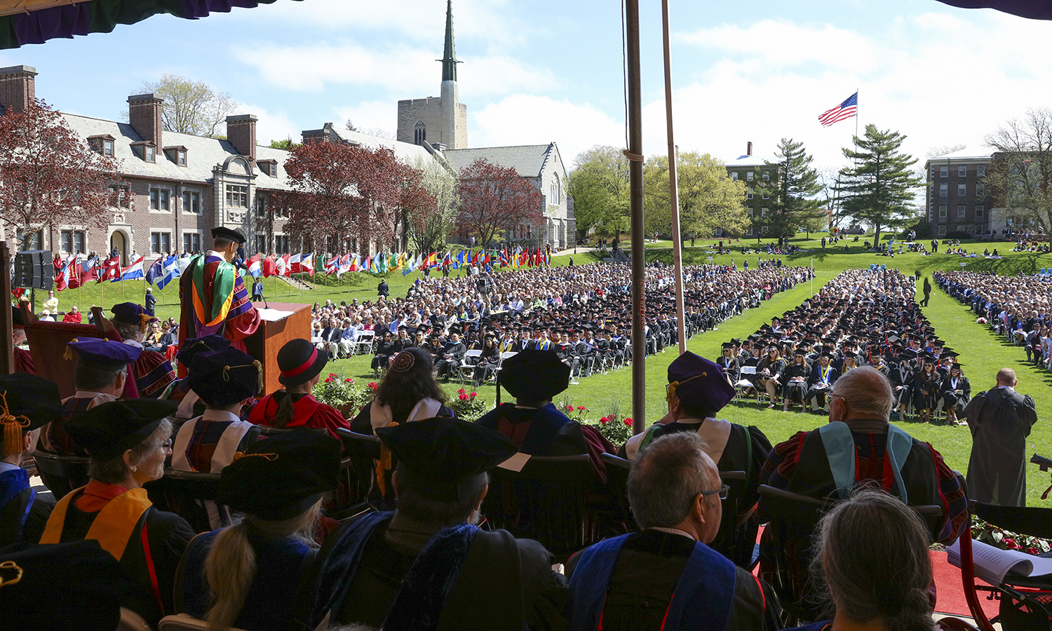 Recounting the trials and adventures following his own graduation, John Grotzinger ’79, Sc.D.’13, the mission leader and project scientist for NASA’s Mars Science Laboratory, advised graduates “to seek out the difficult challenges and invest all that you have in them.”