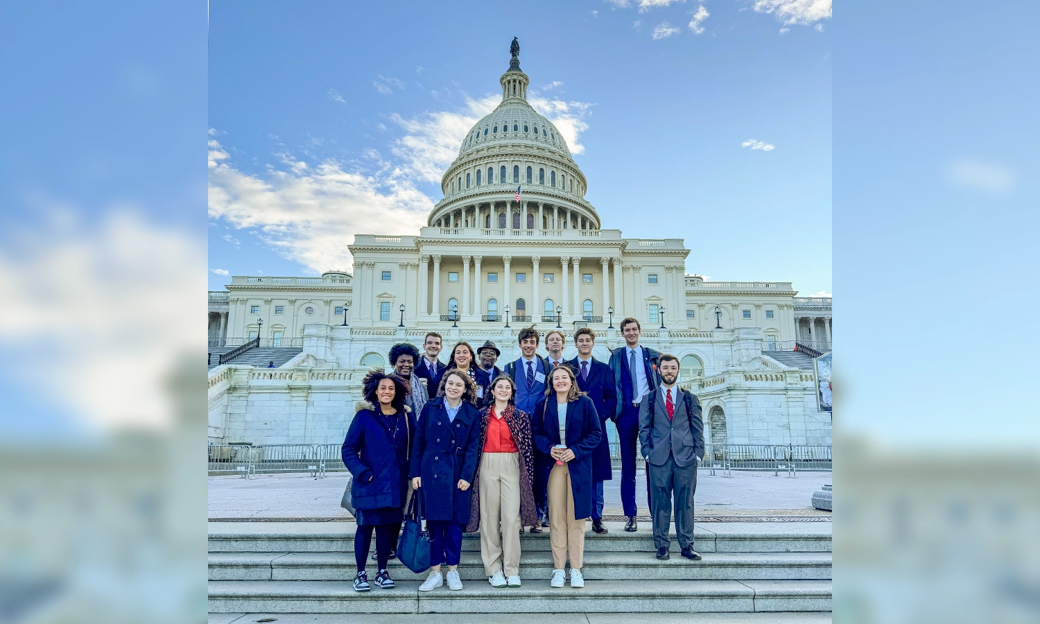 group photo in front of capitol building