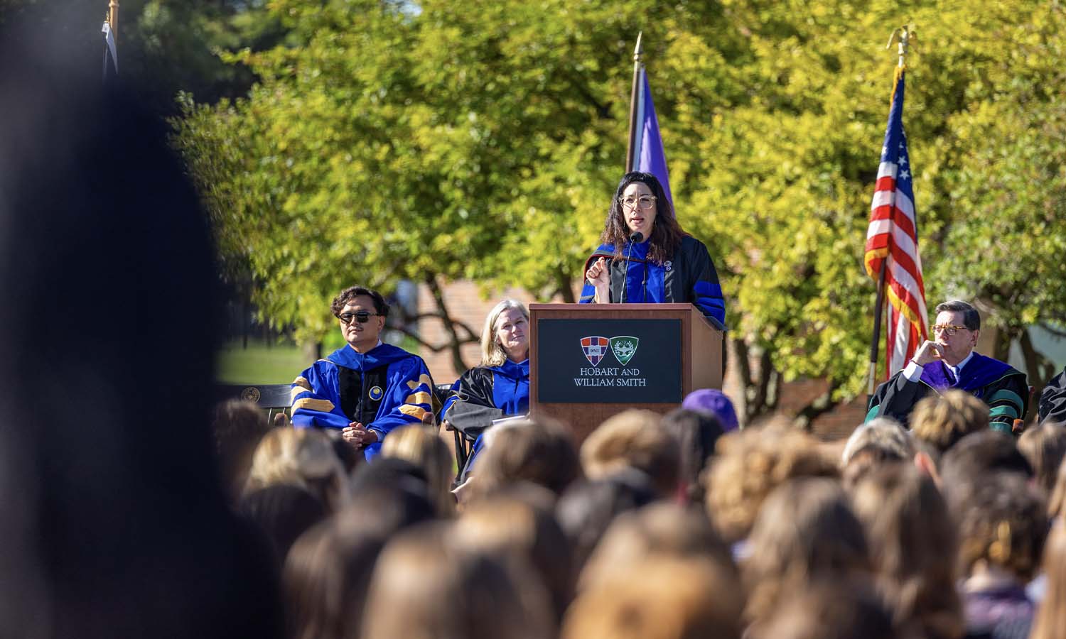 Senior Associate Dean Kelly Payne welcomes and urges students to use curiosity to fuel demanding work.