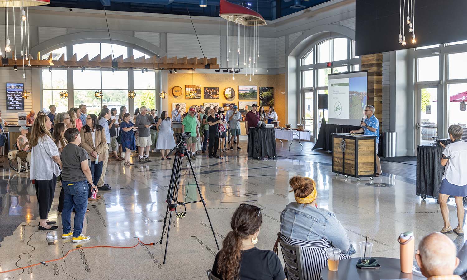 At the Finger Lakes Welcome Center this summer, guests celebrated the launch of the newest Finger Lakes tourism campaign. 