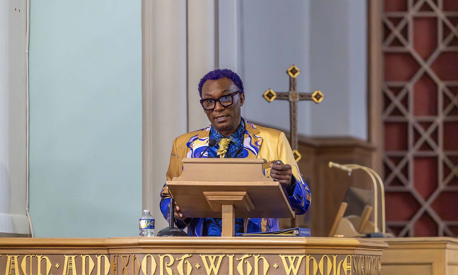 Director of Dance at RIT Thomas Warfield delivers the keynote address. 