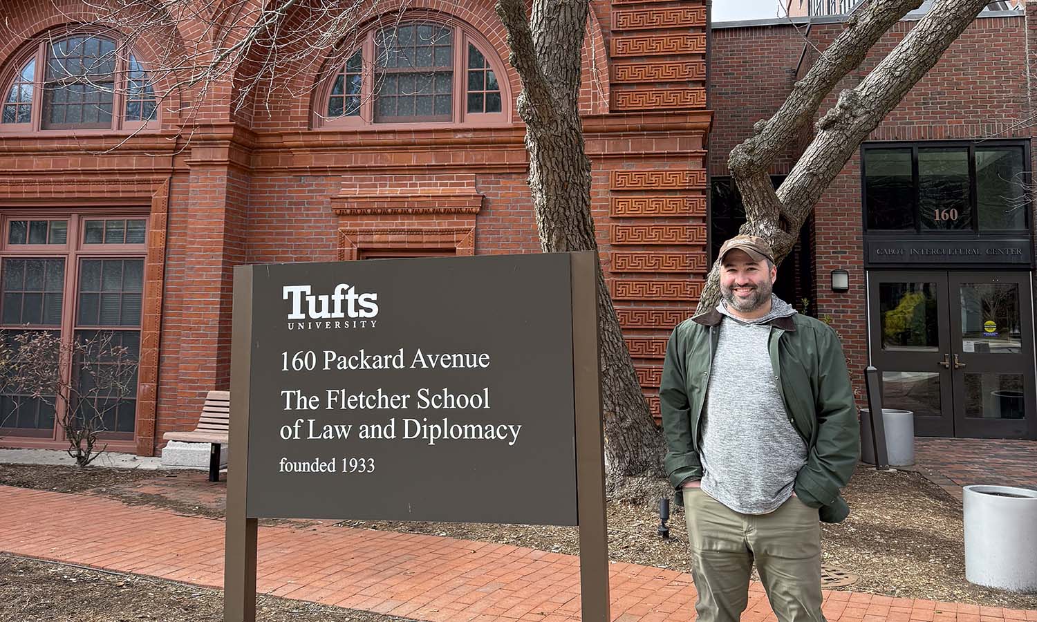 Giorgi Bekauri '25 will study security and global politics at the Fletcher School this fall.