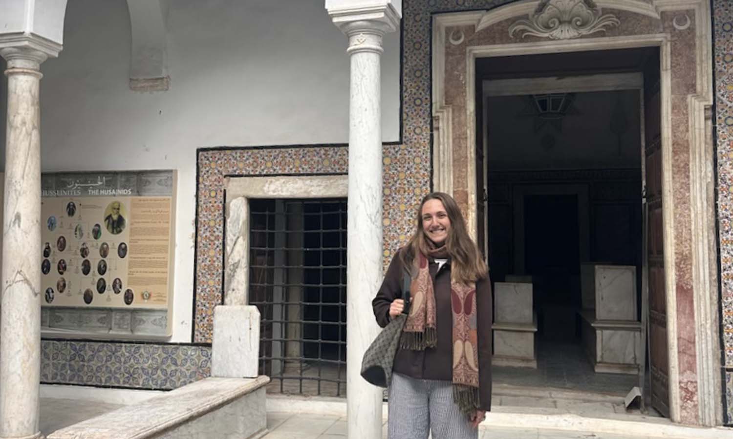 Wiegel spent her spring break this year on a student-organized trek in Tunisia with financial support from Fletcher. 