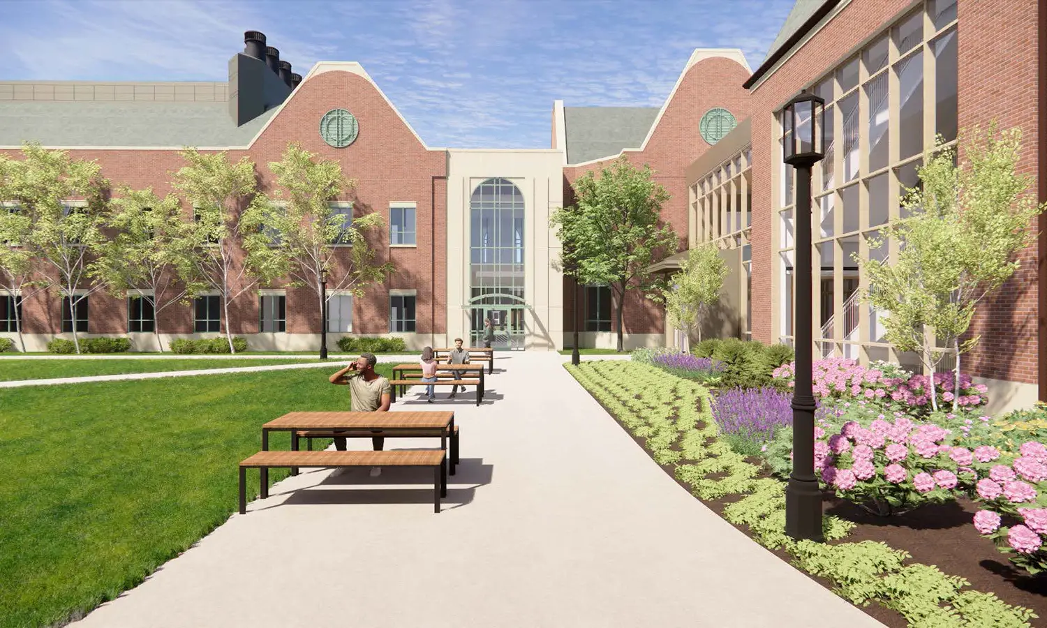 Exterior Rendering - Science Quad View 2
