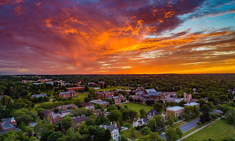 Campus sunset