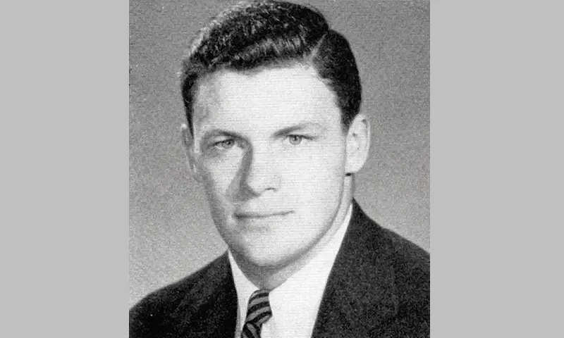 Tom Melly’s graduation photo in The Echo of the Seneca yearbook in 1952.