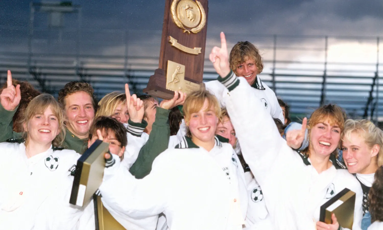 Wilber with the 1988 DIII National Championship Team.