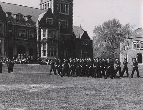 Navy V-12 Unit on campus