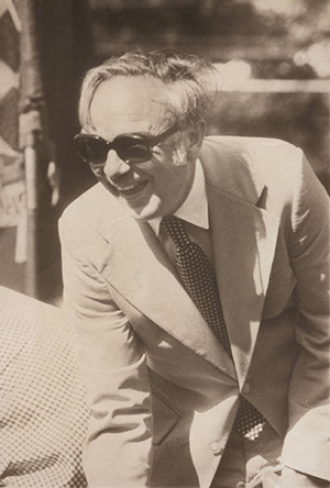 President Kuusisto at the Groundbreaking for the Warren Hunting Smith library on July 13, 1974.